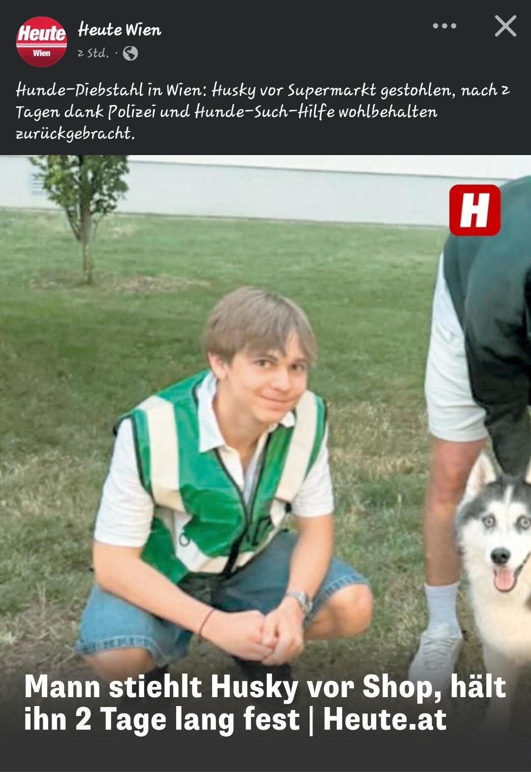 Schon wieder Hund vor Supermarkt gestohlen!